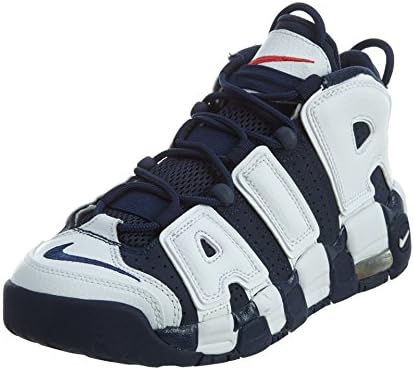 Nike Kids Air More Uptempo (GS) White/Mid Nvy/Mtllc Gld/Unvrsty
